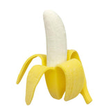 Creative Pet TPR Banana Interactive Toy, yellow and white squeeze prop.