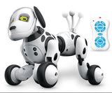 Electric remote control smart robot dog toy for children, featuring touch sensing and singing.