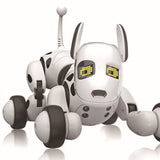 Electric remote control smart robot dog for children, touch sensing features, dancing and singing electronic pet toy.