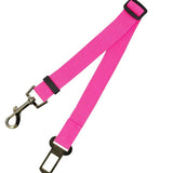 Fixed strap polyester dog leash with durable metal clips.