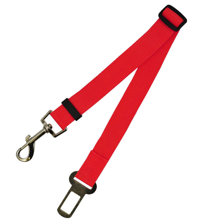 Fixed strap polyester dog leash with durable metal hardware.