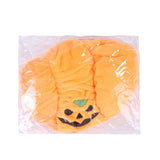 Cute pumpkin Halloween hat for small pets in packaging.