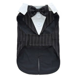 Dog tuxedo dress, pet supplies clothing, polyester, available in sizes XS to XL.