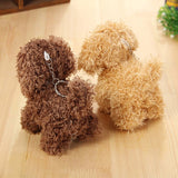 Long-haired pet doll teddy dog toy pendant, 10cm, short plush and PP cotton.