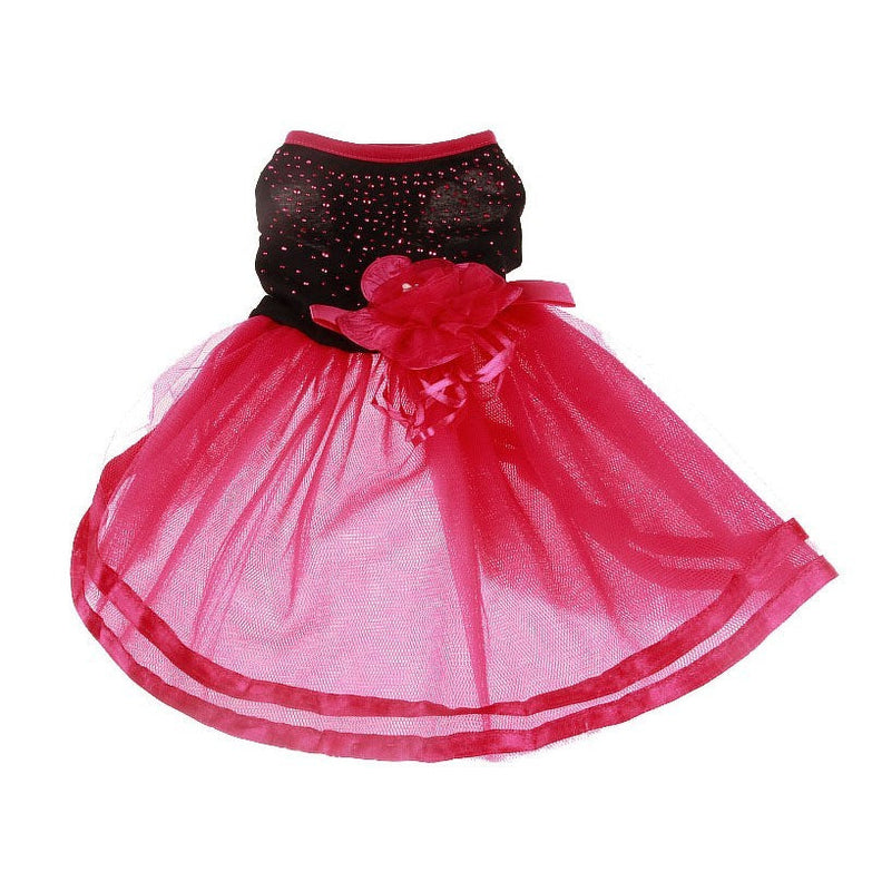 Pet Princess Wedding dress for dogs, cotton material, available in sizes XS to L, spring/summer fashion.