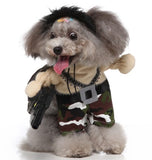 Cosplay pet outfit featuring a cute cartoon costume for dogs, ideal for Halloween and Christmas.