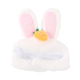 Curly Hair Pet Hat with Bunny Ears for Cats, Plush Material