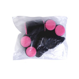 Curly Hair Pet Hat with pink curlers in packaging.